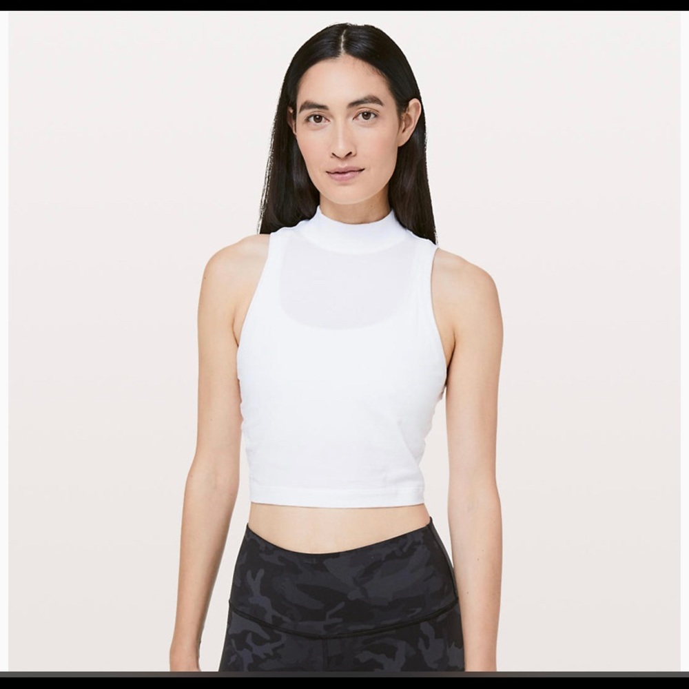Lululemon white crop top
